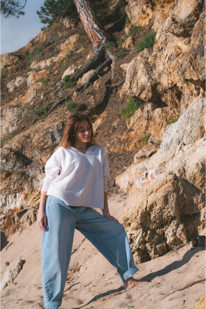 Bianca - Vlnená mikina s kašmírom