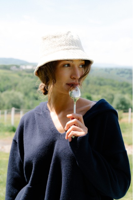 Bianca - Vlnená mikina s kašmírom