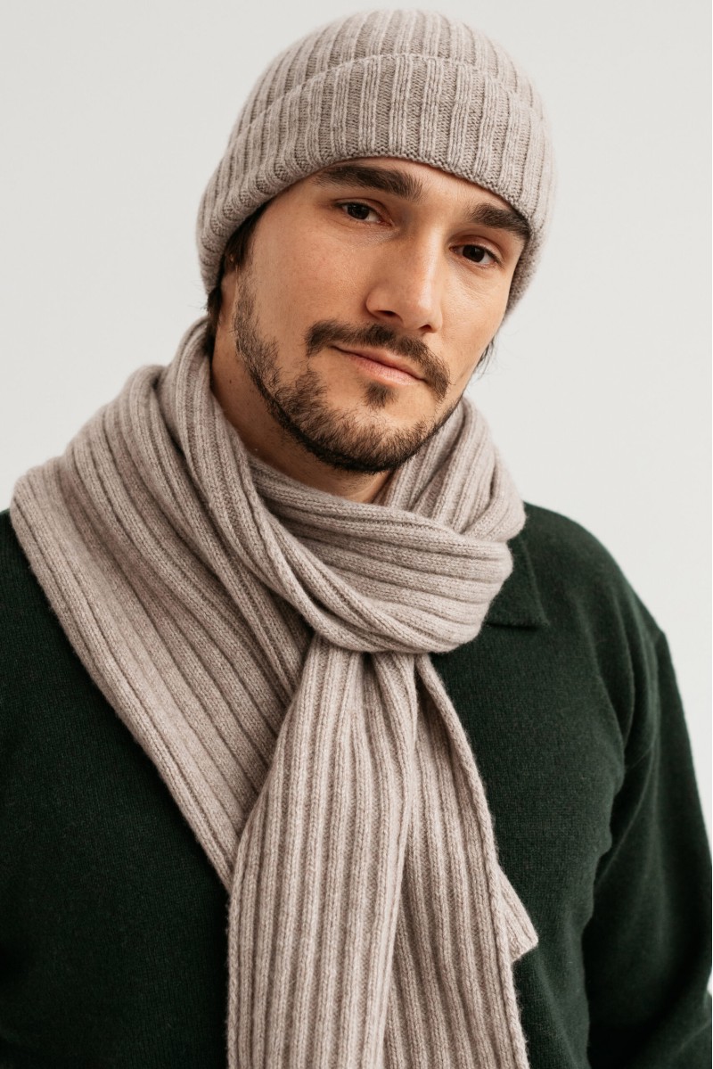 Carlo - Elegantný pánsky šál z kašmíru a vlny
