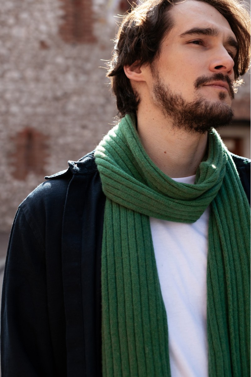 Carlo - Elegantný pánsky šál z kašmíru a vlny
