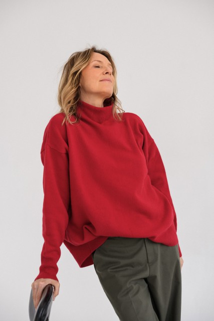 Ampio - Vlnený sveter s prímesou kašmíru