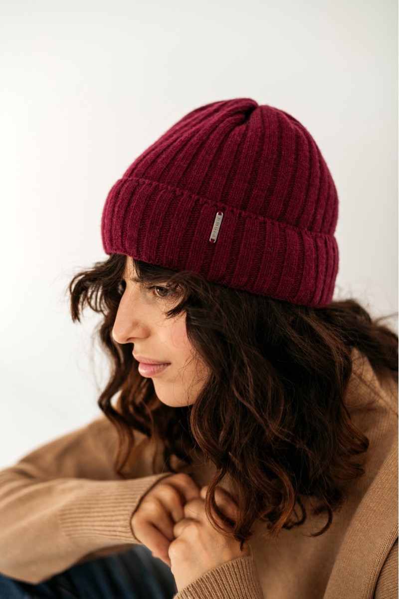 Barolo - Dámska vlnená čiapka, 90% merino vlny